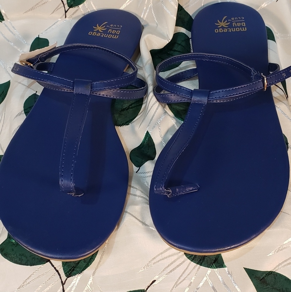 Pretty Royal blue Montego Bay strappie sandals